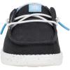 imageHey Dude Kids Wendy Color Fun Little KidBig Kid  Shoes for Kids  Comfy Canvas Upper  Rubber OutsoleBlack