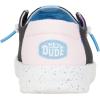 imageHey Dude Kids Wendy Color Fun Little KidBig Kid  Shoes for Kids  Comfy Canvas Upper  Rubber OutsoleBlack