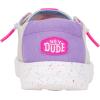 imageHey Dude Kids Wendy Color Fun Little KidBig Kid  Shoes for Kids  Comfy Canvas Upper  Rubber OutsoleGrey