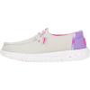 imageHey Dude Kids Wendy Color Fun Little KidBig Kid  Shoes for Kids  Comfy Canvas Upper  Rubber OutsoleGrey