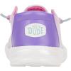 imageHey Dude Kids Wendy Iridescent Sparkle Little KidBig Kid  Loafers for Kids  Canvas Upper  Cotton LiningPurple