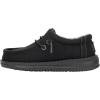 imageHEYDUDE Mens Wally Classic Little Big Kid LoaferBlackCharcoal