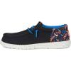 imageHEYDUDE Mens Wally Funk Game on Little Big Kid SlipOnBlackMulti