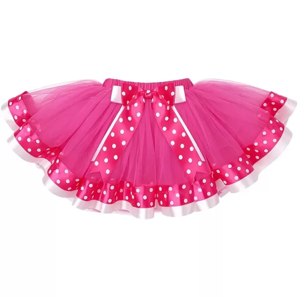 3rd Birthday Girl Outfit Baby Shirt Polka Dots Tutu Skirt Mouse Ear Headband for 3 Year Old Princess Cake Smash Photo PropBlack  Hot Pink Birthday Girl Heart