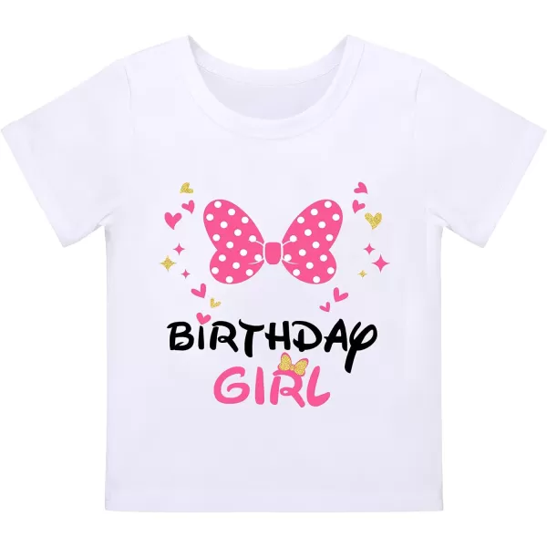 3rd Birthday Girl Outfit Baby Shirt Polka Dots Tutu Skirt Mouse Ear Headband for 3 Year Old Princess Cake Smash Photo PropHot Pink Birthday Girl