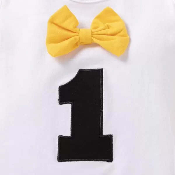 Baby Boys 1st Birthday Cake Smash Outfit Bowtie Romper Suspenders Shorts Pants Formal Suit Clothes for Photo Shoot PartyYellow No1