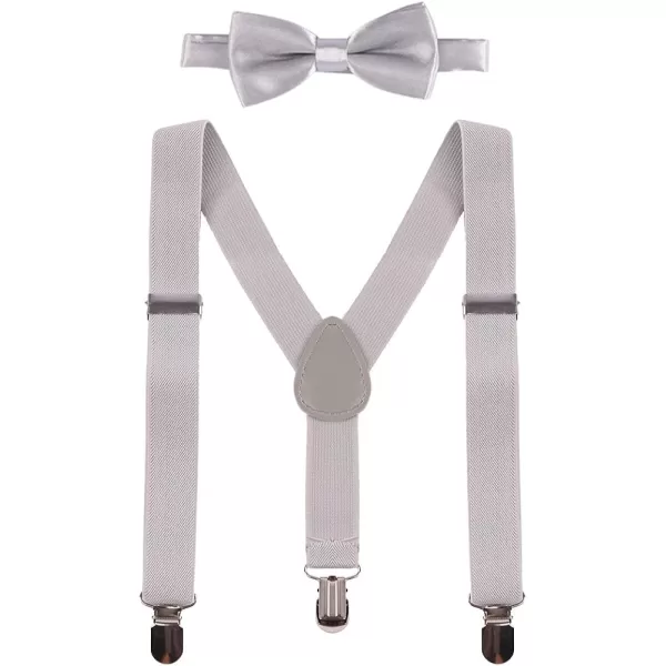 Baby Boys Cake Smash Clothes Diaper Suspenders Pants Bow Tie 3PCS Set First 1st 2nd Birthday Outfit for Photo Prop PartyGray  Navy Blue