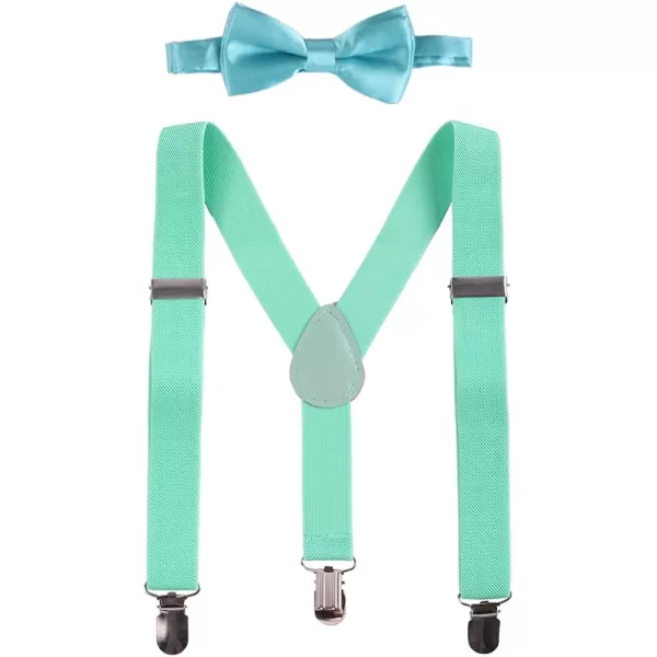 Baby Boys Cake Smash Clothes Diaper Suspenders Pants Bow Tie 3PCS Set First 1st 2nd Birthday Outfit for Photo Prop PartyLight Green  Blue