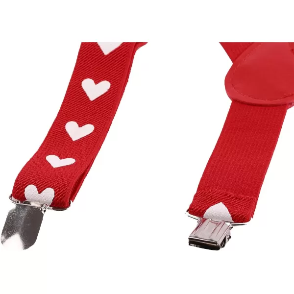 Baby Boys Cake Smash Outfit First 1st Birthday Bloomers Adjustable Suspenders Bowtie Set for Photo Props CostumeRed  Heart