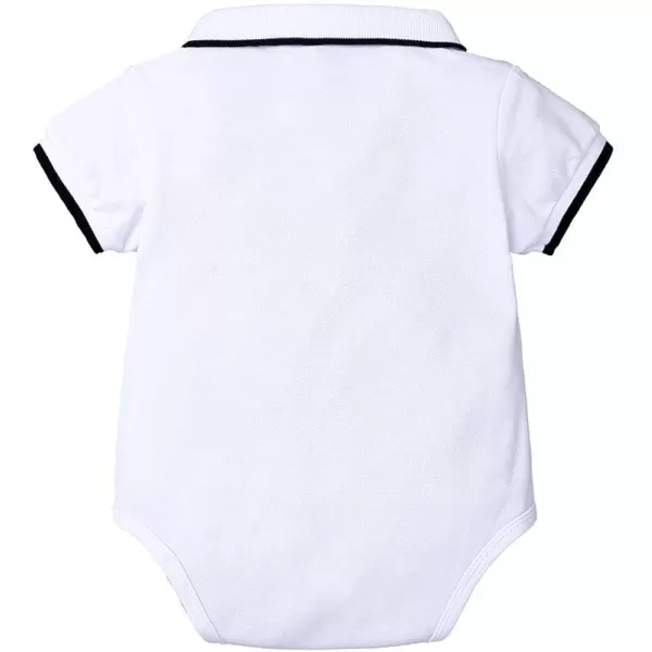 Baby Boys First Birthday Cake Smash Outfit Gentleman Bowtie Romper Suspenders Shorts Pants Toddler Tuxedo Formal SuitWhite