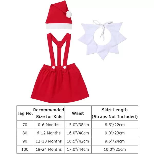 Baby Boys Girls Santa Elf Dwarf Costume First Christmas Party Dress up Cosplay with Hat for Newborn Photo Shoot GiftsRed Santa Dwarf