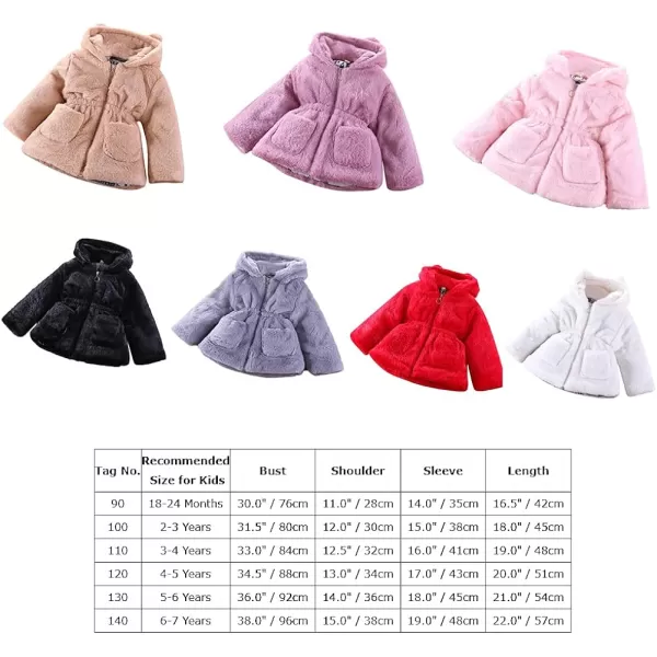 Baby Fleece Jacket Sherpa Zip Up Hoodie Toddler Girl Clothes Fall Outfit Long Sleeve Faux Fur Cardigan CoatBlack