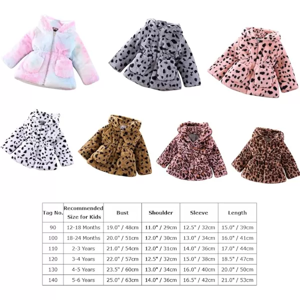 Baby Fleece Jacket Sherpa Zip Up Hoodie Toddler Girl Clothes Fall Outfit Long Sleeve Faux Fur Cardigan CoatBrown Leopard