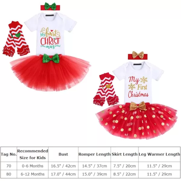 Baby Girl Christmas Outfit My First Christmas Santa Romper Tutu Dress Outfit Red Santa Hat Leg Warmers Shoes ClothesRed  First Christmas