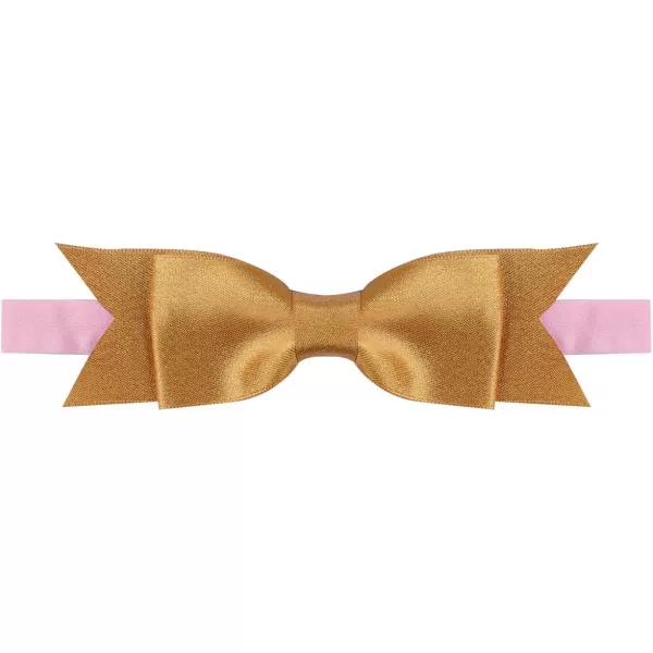 Baby Girl First Birthday Clothes 1st Crown RomperRuffle Tulle SkirtBow Headband 3PCS Party Dress Set Smash Cake OutfitPink  Golden Bow