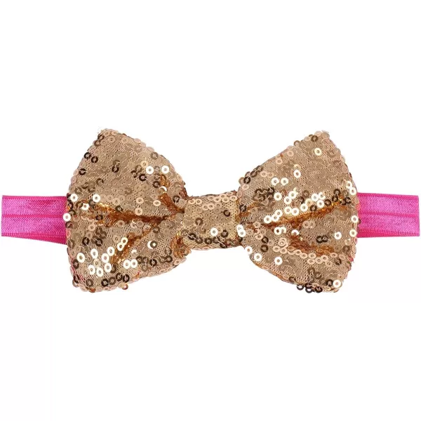 Baby Girls Birthday Outfit RomperRuffle Tulle SkirtSequins Bow Headband Valentines Cake Smash Dress Clothes 3Pcs SetHot Pink 2nd Birthday