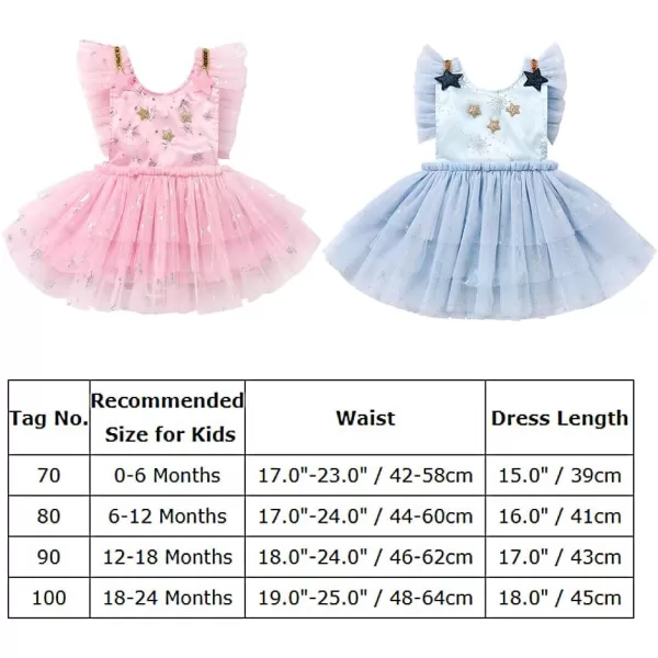 Baby Girls Sequins Romper Tutu Dress Flower Bowknot Dots Print Summer Flutter Sleeves Princess Birthday Party DressesPink  Snowflake