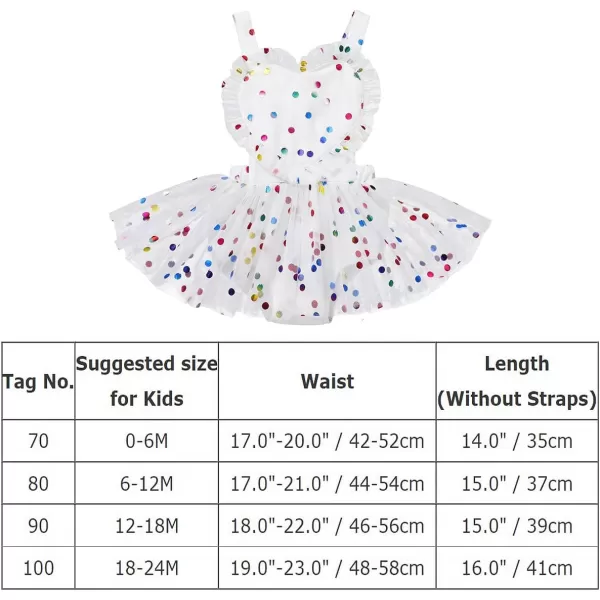 Baby Girls Sequins Romper Tutu Dress Flower Bowknot Dots Print Summer Flutter Sleeves Princess Birthday Party DressesWhite  Heart Dot