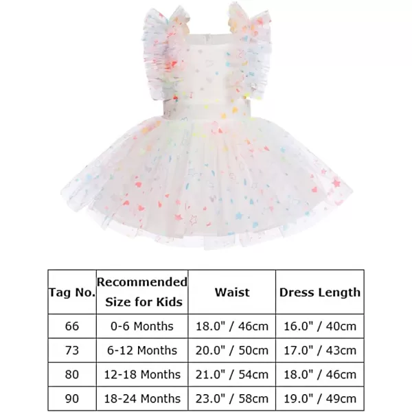 Baby Girls Sequins Romper Tutu Dress Flower Bowknot Dots Print Summer Flutter Sleeves Princess Birthday Party DressesWhite  Starheart