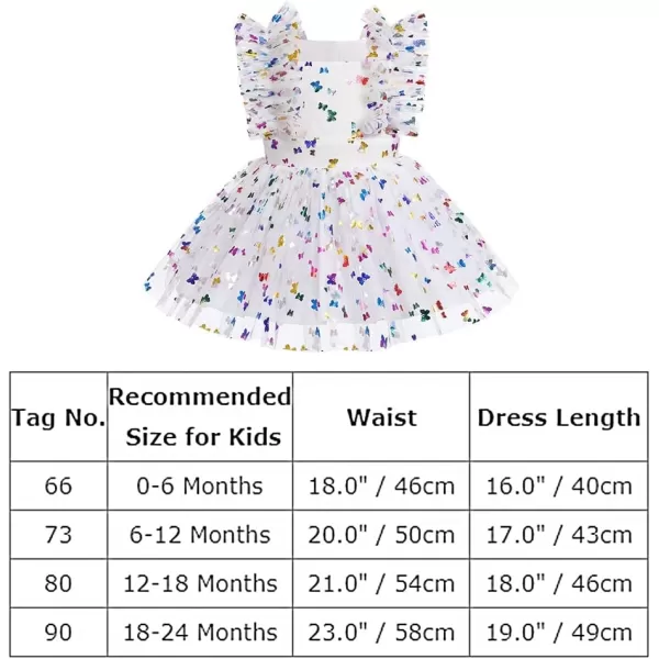 Baby Girls Sequins Romper Tutu Dress Flower Bowknot Dots Print Summer Flutter Sleeves Princess Birthday Party DressesWhite Butterfly