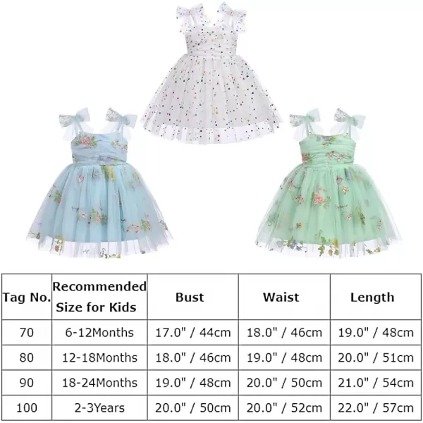 Baby Girls Tutu Dress Summer Sleeveless Backless Princess Birthday Party Dresses Sequin Ruffle Tulle Bowknot SundressBlue  Floral