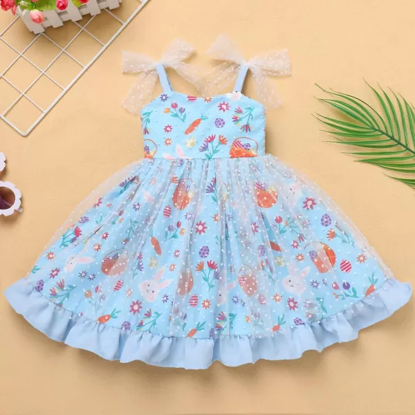 Baby Girls Tutu Dress Summer Sleeveless Backless Princess Birthday Party Dresses Sequin Ruffle Tulle Bowknot SundressBlue Carrot