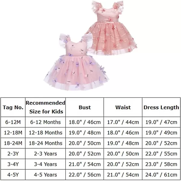 Baby Girls Tutu Dress Summer Sleeveless Backless Princess Birthday Party Dresses Sequin Ruffle Tulle Bowknot SundressPink  Butterfly