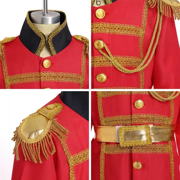 Boys Prince Charming Costume Prince Dress up Medieval Royal Prince Outfit Costume for Toddler Kid Boy Halloween CosplayRed  Black 3pcs