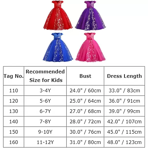 Flower Girl Lace Dress for Kids Wedding Bridesmaid Pageant Party Formal Gown Princess Communion Tulle VBack DressesRed  Cap Sleeve