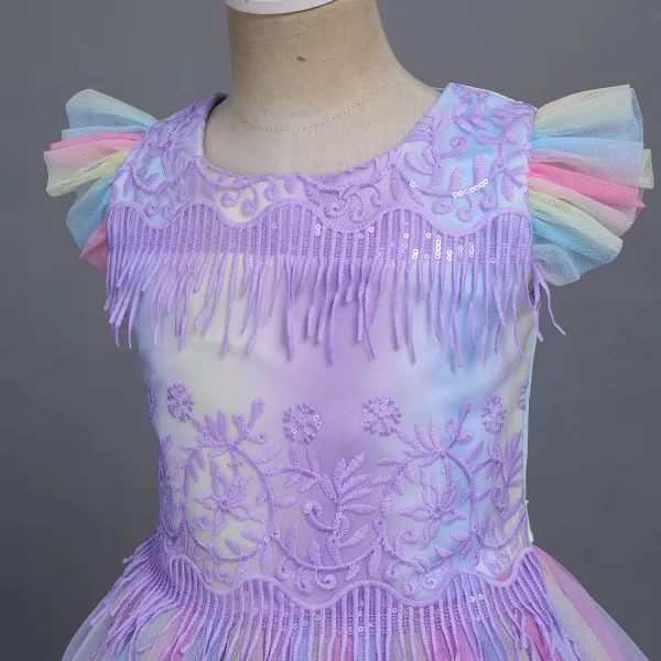 Flower Girl Lace Dress for Kids Wedding Bridesmaid Pageant Party Formal Long Gown Princess Communion Sequin Tulle DressFlower Girl Lace Dress for Kids Wedding Bridesmaid Pageant Party Formal Long Gown Princess Communion Sequin Tulle Dress