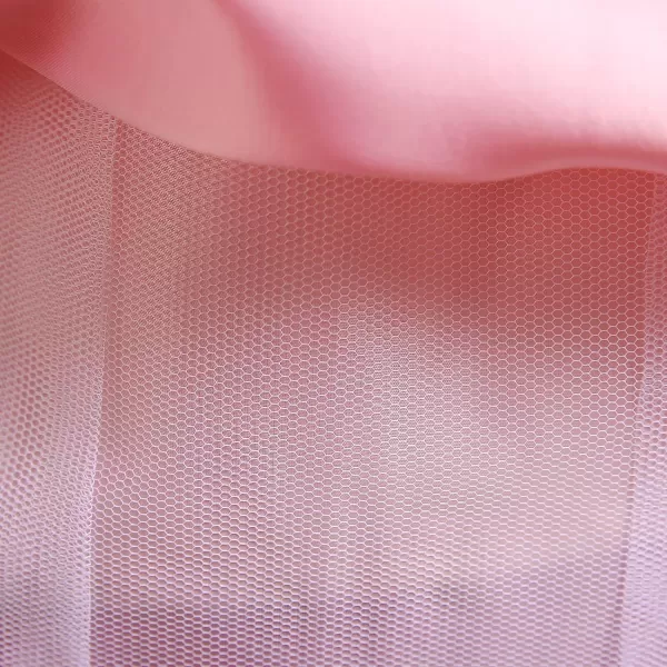 Flower Girl Lace Dress for Kids Wedding Bridesmaid Pageant Party Formal Long Gown Princess Communion Tulle Dresses 312Pink 02