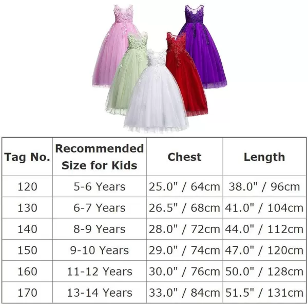 Flower Girl Lace Dress for Kids Wedding Bridesmaid Pageant Party Formal Long Gown Princess Communion Tulle Dresses 312Pink 02