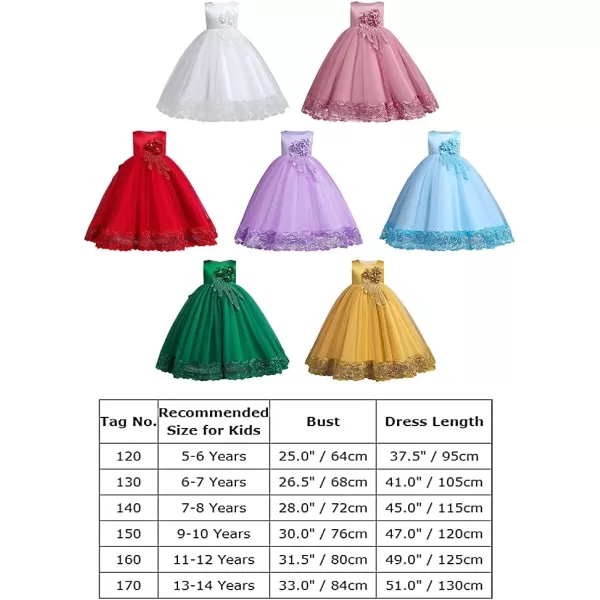Flower Girls Lace Beaded Tutu Dress for Kids Baby Wedding Bridesmaid Pageant Party Gown Princess Puffy Tulle DressesDark Red