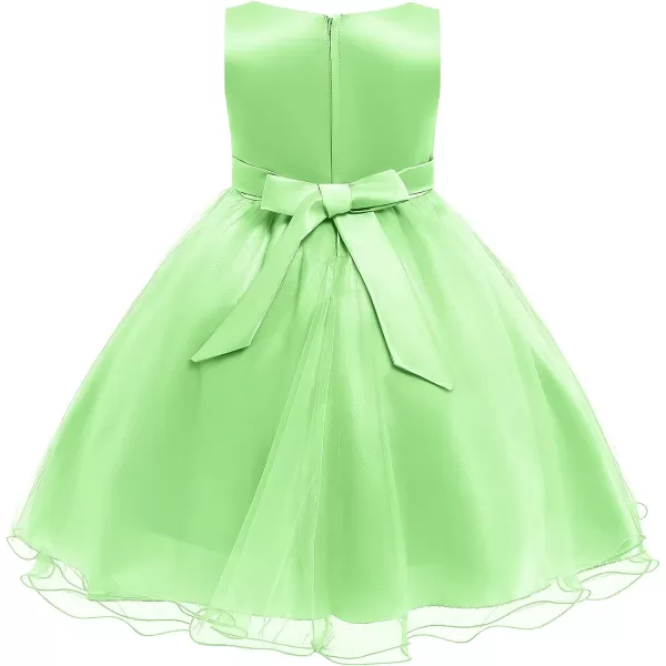 Flower Girls Sequins Rainbow Tutu Dress for Kids Baby Wedding Bridesmaid Pageant Birthday Party Princess Tulle Dresses002 Green