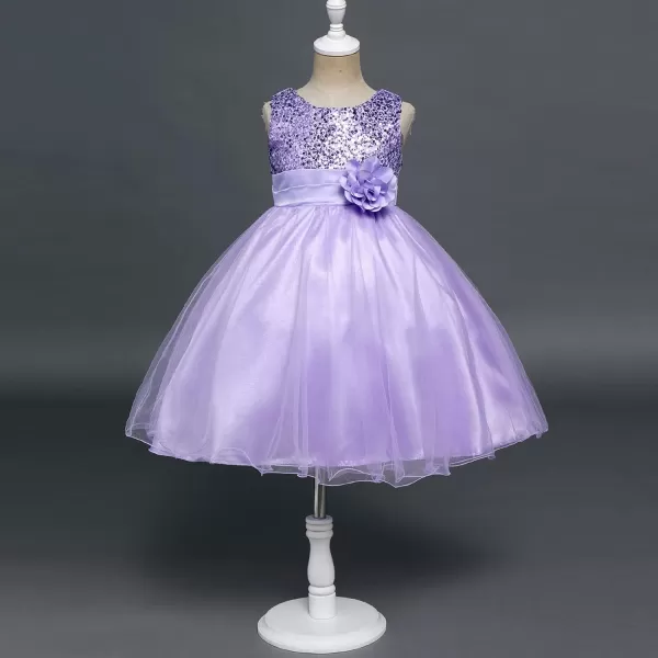 Flower Girls Sequins Rainbow Tutu Dress for Kids Baby Wedding Bridesmaid Pageant Birthday Party Princess Tulle Dresses002 Purple