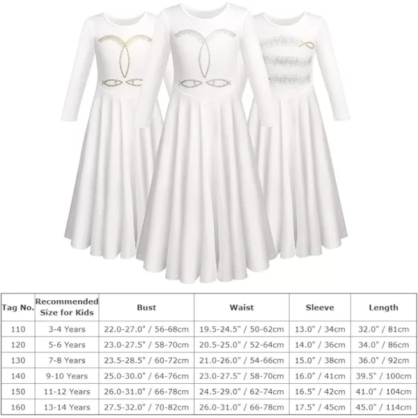 Girls Metallic Jesus Fish Cross Praise Dance Dress Rhinestone Liturgical Lyrical Dancewear Long Sleeve Worship DressesGirls Metallic Jesus Fish Cross Praise Dance Dress Rhinestone Liturgical Lyrical Dancewear Long Sleeve Worship Dresses