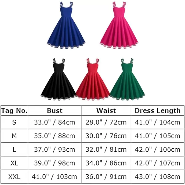 IDOPIP 1950s Dresses for Women Vintage Cocktail Party Swing Dress Solid Retro Halter Wedding Guest Rockabilly Pinup DressesGreen