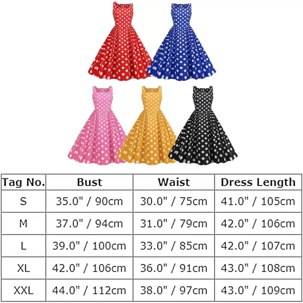 IDOPIP 1950s Dresses for Women Vintage Cocktail Party Swing Dress Summer Sleeveless Retro Wedding Casual Aline Midi DressPink