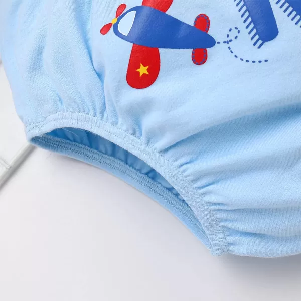 IDOPIP Baby Boys 1st Birthday Cake Smash Outfit Bowtie Romper Suspenders Shorts Pants Set with Lion Headband 4PCS Photo PropsLight Blue Airplane