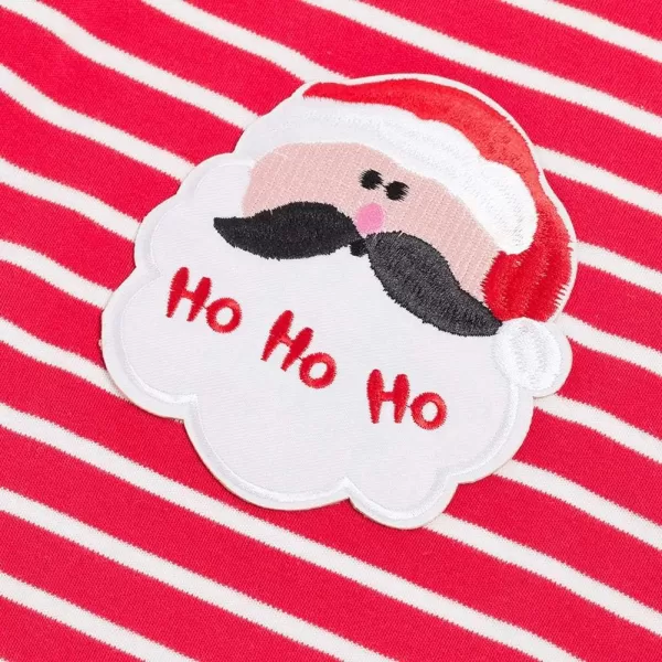 IDOPIP Baby Boys Girls 1st Halloween Pumpkin Santa Jumpsuit Long Sleeve Striped Romper Hat 2PCS Footie Romper Outfit Set 02TRed Santa