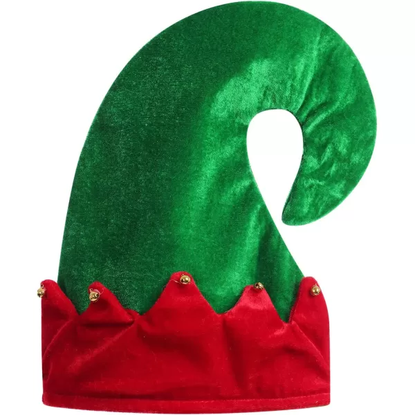 IDOPIP Christmas Elf Costume for Kids Girls Santa Elf Dress up Cosplay Xmas Suit Festival Outfit with Dress Belt Hat Sock SetRed  Green