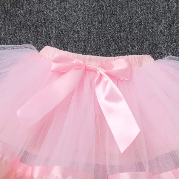 IDOPIP Crown 1st 2nd 3rd Birthday Outfit Baby Girl Shiny Crown Romper Tutu Skirt Headband Clothes for Cake Smash Photo ShootPink  2nd Birthday