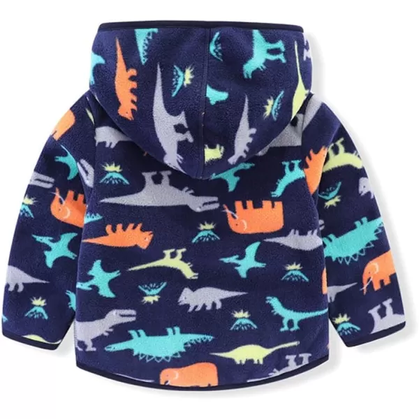 IDOPIP Fleece Jacket with Hoodies for Toddler Kids Baby Boy Girl Cartoon Dinosaur Car Print Coat Winter Thick Warm OuterwearIDOPIP Fleece Jacket with Hoodies for Toddler Kids Baby Boy Girl Cartoon Dinosaur Car Print Coat Winter Thick Warm Outerwear