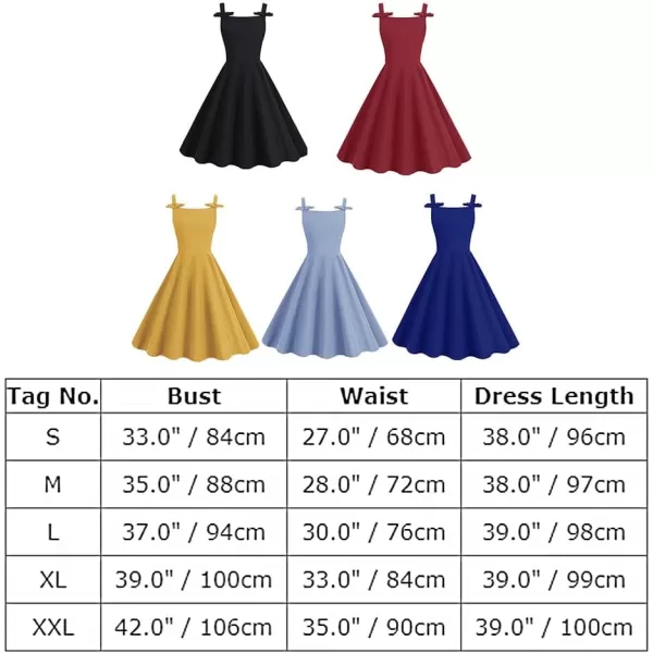 IDOPIP Halter Sleeveless Dress for Women Vintage 1950s Cocktail Party Swing Dress Summer Bowknot VBack Retro Rockabilly GownBlue