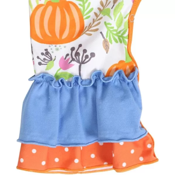 IDOPIP Icing Ruffle Jumpsuit Pants for Toddler Baby Girls Halloween Pumpkin Romper Long Sleeve Playwear Birthday Outfit 024MOrange Pumpkin Sleeveless