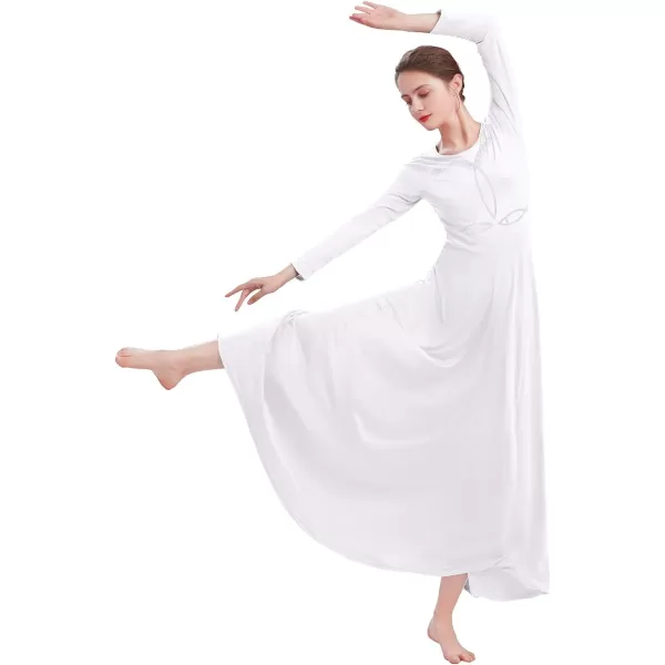 IDOPIP Jesus Fish Praise Dance Dress for Women Liturgical Lyrical Dancewear Rhinestone Long Sleeve Worship Dress CostumeIDOPIP Jesus Fish Praise Dance Dress for Women Liturgical Lyrical Dancewear Rhinestone Long Sleeve Worship Dress Costume