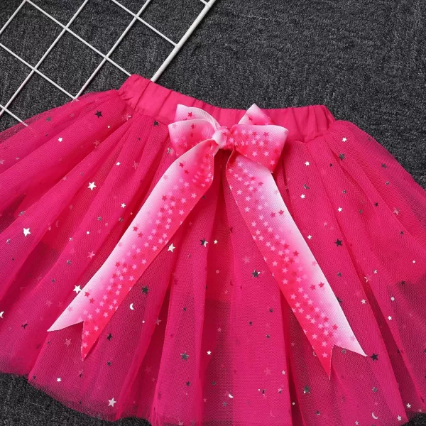 IDOPIP My 1st 2nd 3rd Birthday Girl Outfit Baby Romper Shirt Tutu Skirt Headband 3PCS Clothes Set for Cake Smash Photo PropHot Pink  1st Birthday