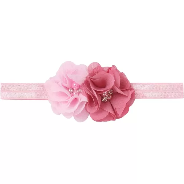 IDOPIP Rainbow 1st Birthday Outfit for Baby Girls Romper Tutu Skirt Tulle Bloomers Headband First Birthday Cake Smash OutfitsDusty Pink Two  Flower