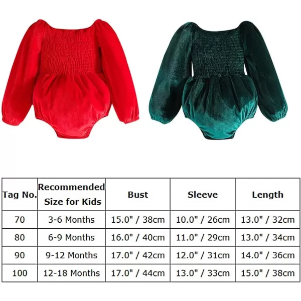 IDOPIP Toddler Baby Girls Velvet Tutu Dress Long Sleeve Ruffle Smocked Princess Christmas Birthday Party Dresses Fall ClothesRed Romper