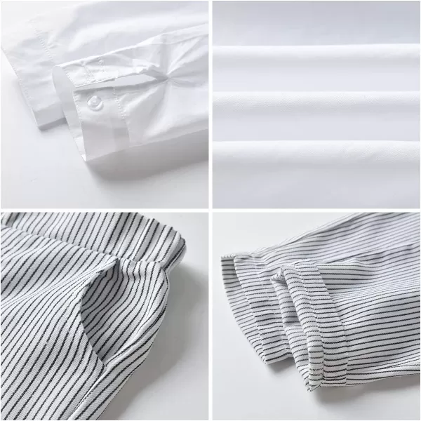 IDOPIP Toddler Kids Baby Boys 1st Christmas Outfit Gentleman Striped Shirt with Bowtie Long Suspender Pants Overalls ClothesWhite  Striped